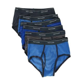 Fruit of the Loom Men's Briefs - Blue and Black